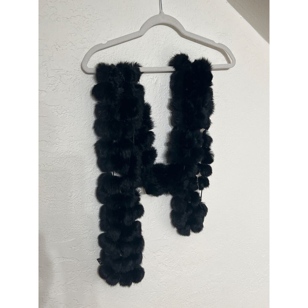 Genuine Black Rabbit Fur Scarf / Boa – Y2K Revival Glam
